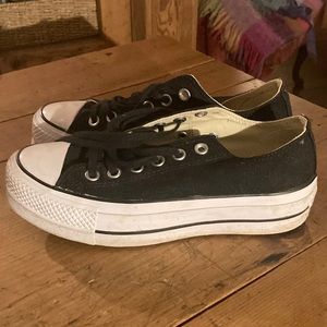 Converse All Star canvas shoes black